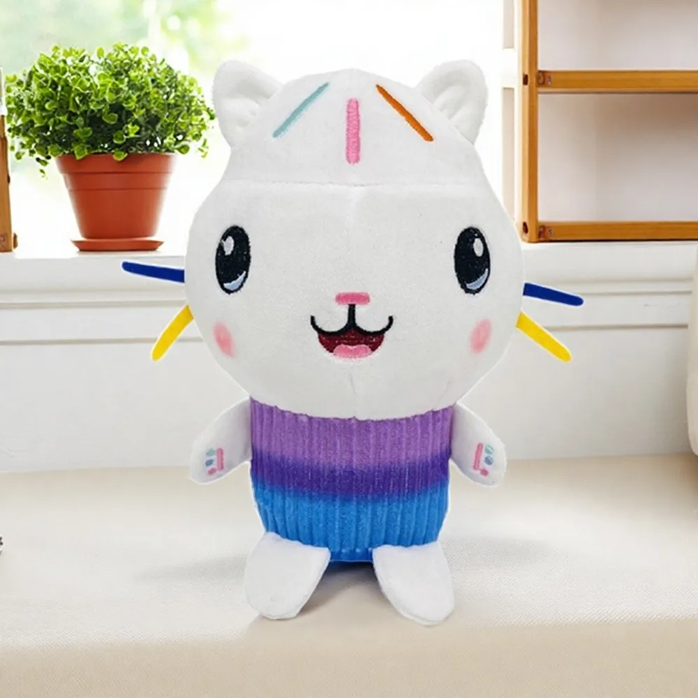 9 nuevos Stlyes Gabby casa de muñecas de juguete de peluche Mercat dibujos animados animales de peluche sirena gato Plushie muñeca niños cumpleaños regalos de navidad