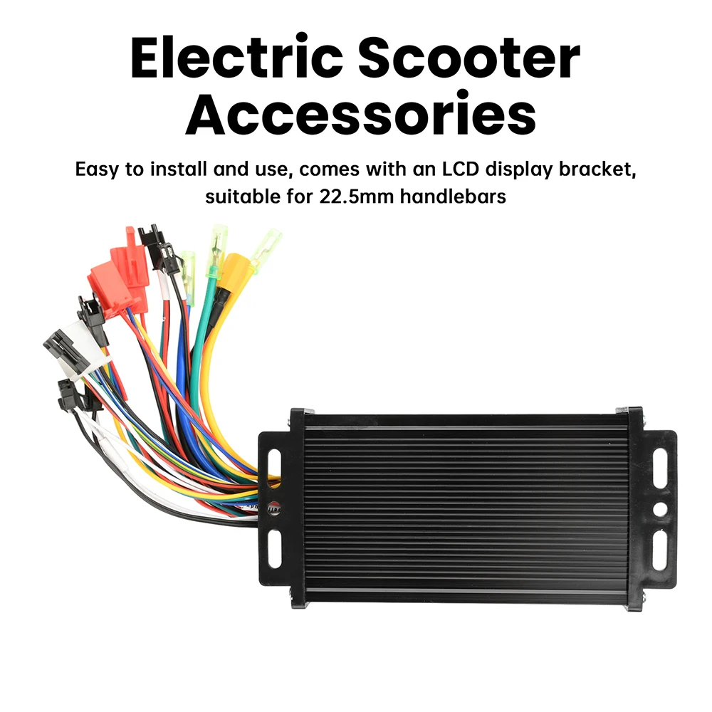 Controlador de Motor para Vehículo Eléctrico de 36V 48V 64V 30A, 750-1500W, Onda Sinusoidal, Controlador de Tres Modos, Conector SM, Instrumento para Bicicleta S866