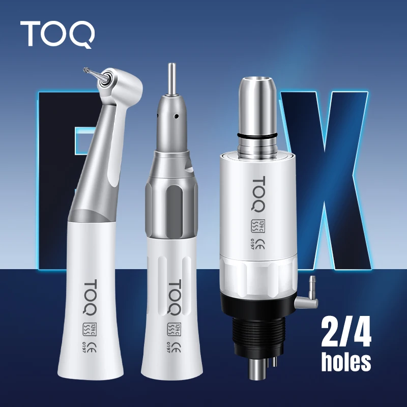 Pieza de mano Dental FX de baja velocidad, herramientas de pulido de dientes, pieza de mano recta de contraángulo, Kits de Motor de aire de 2/4 agujeros, equipo para dentistas