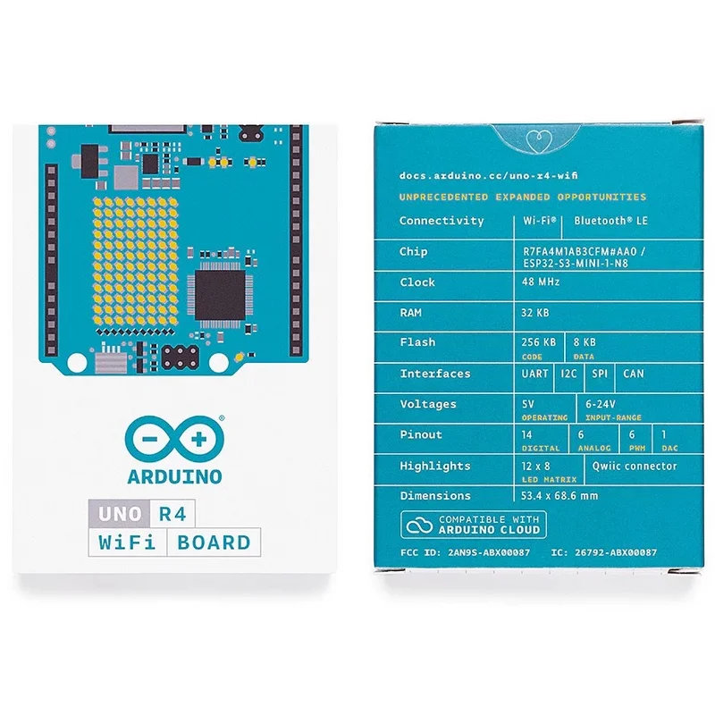Placa de desarrollo Arduino UNO R4 WIFI ABX00087 Renesas RA4M1 importada de Italia, Nueva original, auténtica importación italiana