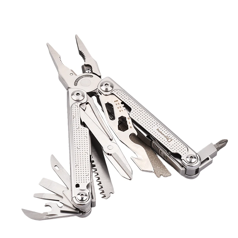 Cuchillo Multiherramienta Daicamping DL302 con Piezas Reemplazables, Cortador Multiherramienta, Herramienta EDC, Alicates, Cuchillo Plegable