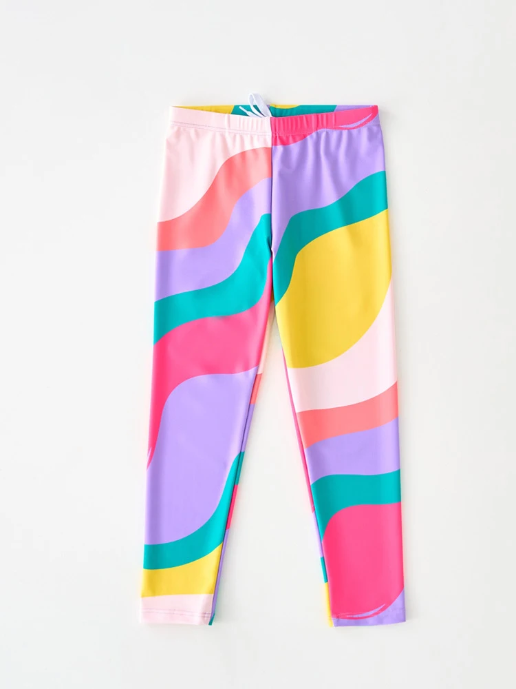Pantalones de natación para niños, traje de baño para playa, protección solar UPF50, pantalones de Surf de cubierta completa, traje de baño para niños y niñas