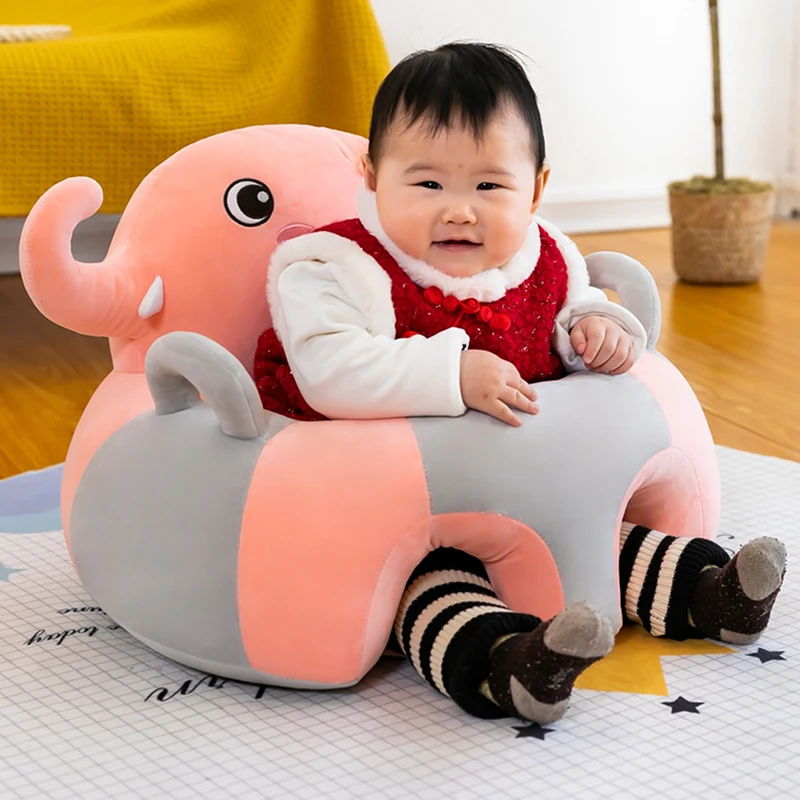 Asiento de apoyo para bebé, cojín de silla suave para sentarse, almohada de felpa, cojín de sofá de Animal de juguete bonito, regalos para niños y bebés, 1 piezas