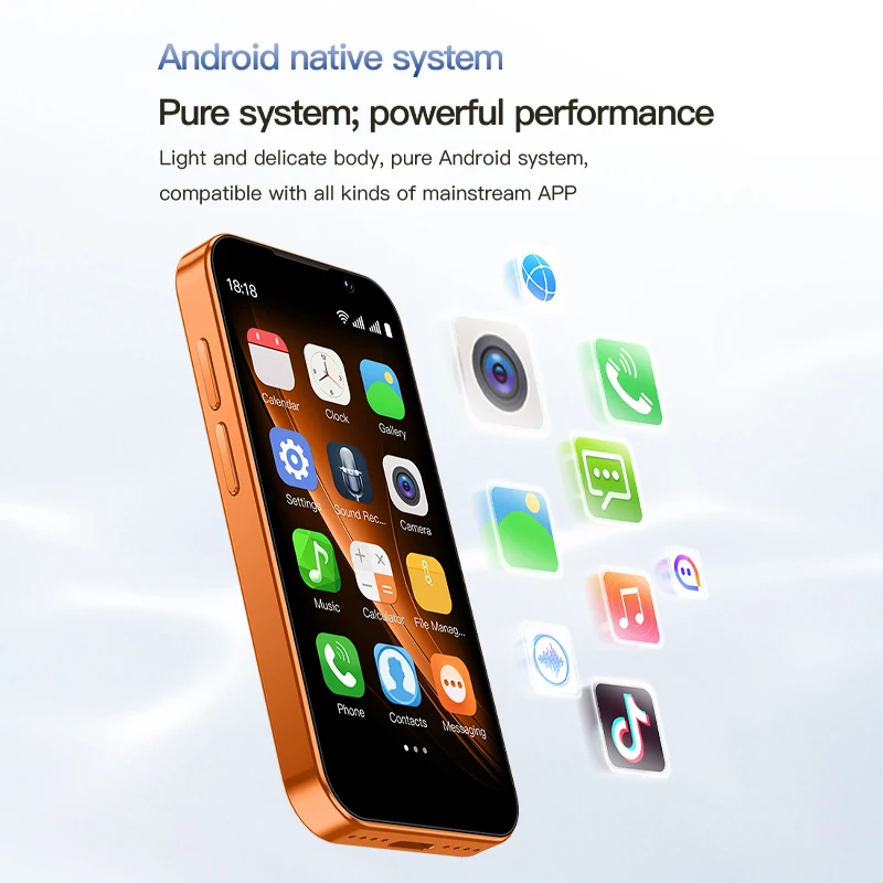 SOYES XS18Pro Mini Smartphone Pantalla de 3.0" 2GB RAM 16GB ROM Doble SIM en Espera Doble Cámara Android 9.0 Aplicaciones WiFi i17 Mini Teléfono