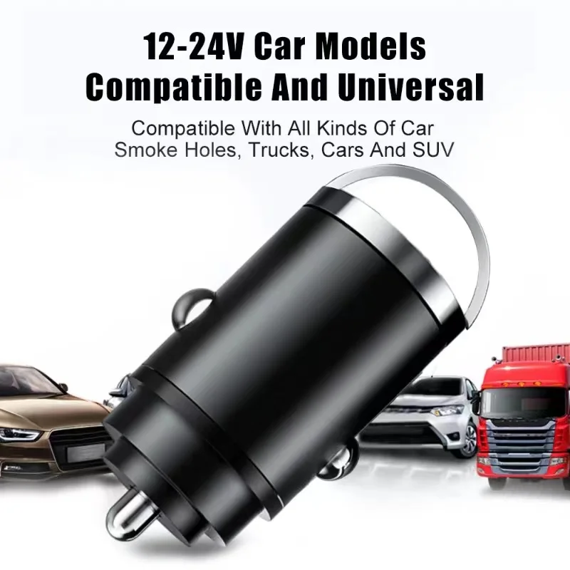 Cargador de coche USB PD de 100W, encendedor de carga rápida para iPhone QC3.0, adaptador de cargador de teléfono de coche USB tipo C para Xiaomi, Samsung y Huawei