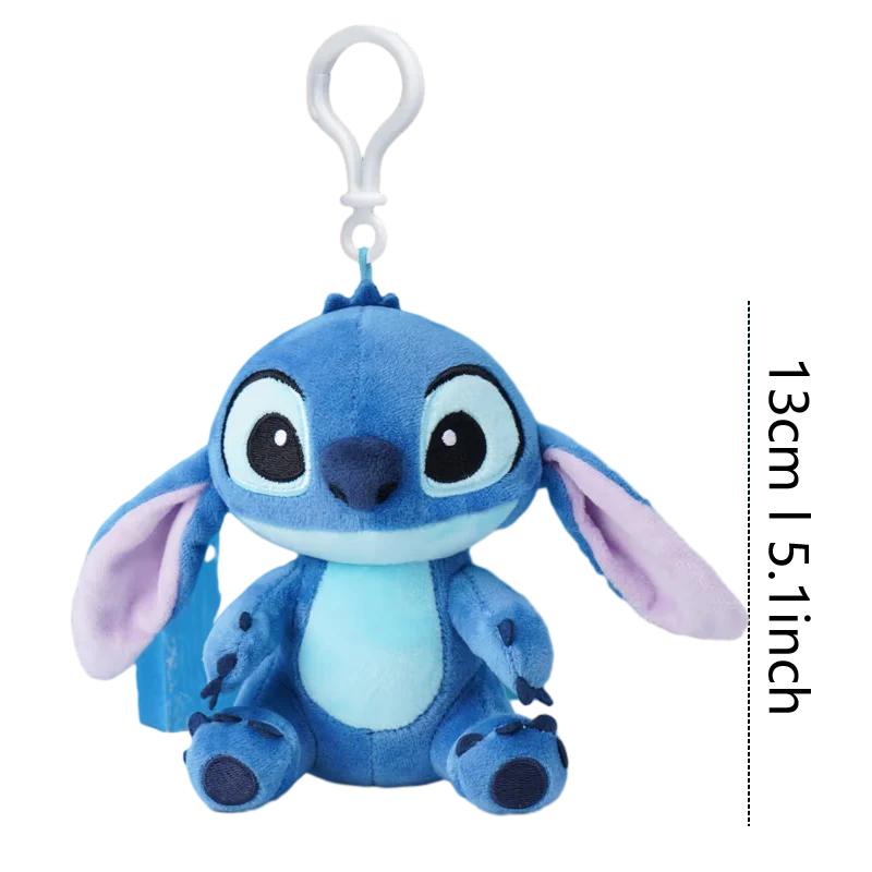 Disney Toy Story Stitch Kawaii muñeco de peluche de dibujos animados llavero de Anime colgante correa de juguete llavero de coche regalo de cumpleaños para niños