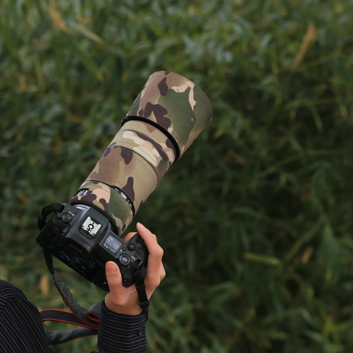 ROLANPRO-abrigo de lente impermeable para Canon RF 100-400mm F5.6-8 IS USM, cubierta de lluvia de camuflaje, funda de lente para Canon RF 100 400mm