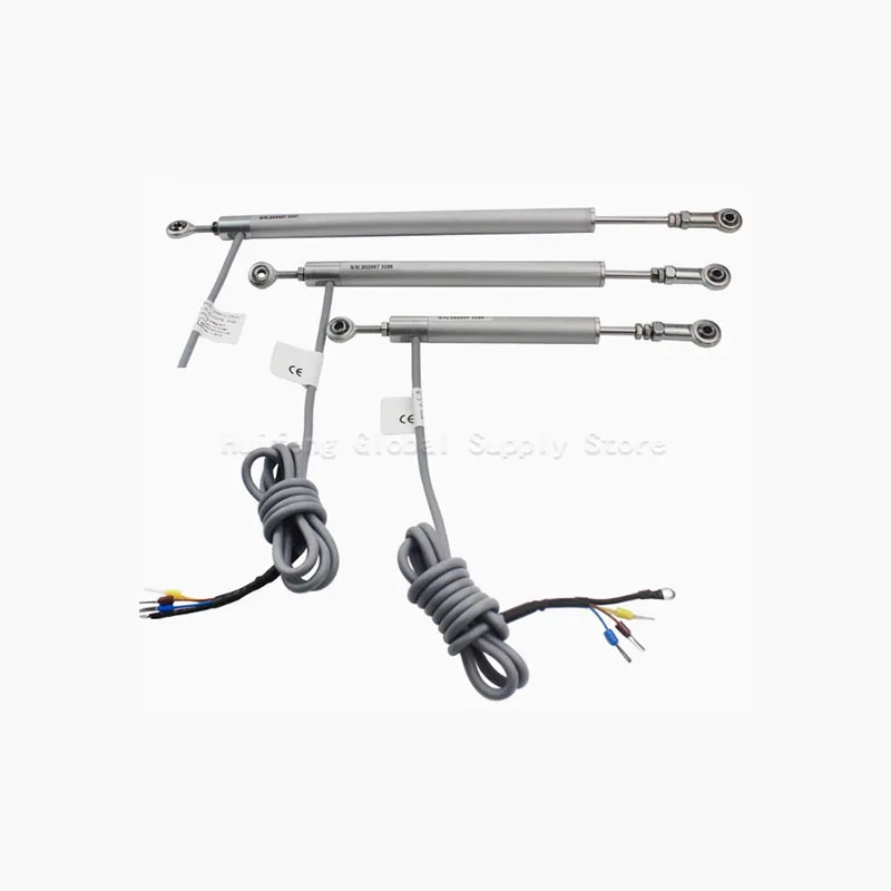 Potenciómetro lineal KPM12J de 15-300mm, transductor de desplazamiento, medidor de resistencia, Sensor de viaje con rótula de dos lados