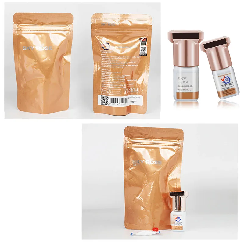 10 botellas de pegamento rosa cielo para extensiones de pestañas 1S de secado rápido pegamento para pestañas postizas Original de Corea herramientas de maquillaje adhesivo al por mayor