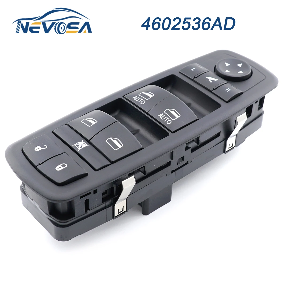 NEVOSA -interruptor doble de elevalunas para coche, 4602536AD, 4602536AE, para Chrysler Town Country, Dodge Grand Caravan, 2008-2015