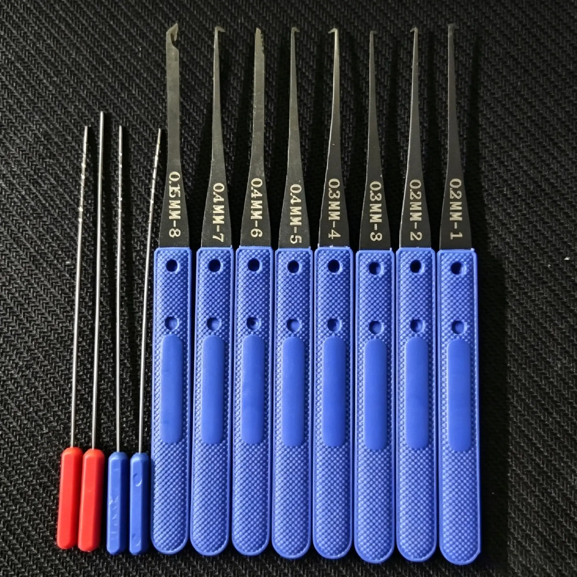 Juego de extractores de llaves profesionales de 12 piezas, kit de herramientas de gancho para extraer llaves de acero inoxidable para reparación de puertas y candados del hogar