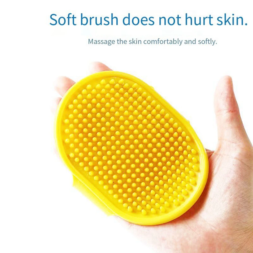 Cepillo de limpieza para mascotas, baño para perros y gatos, guantes de masaje de silicona de goma suave, peine, removedor de pelo, cuidado, limpieza, suministros de lavado