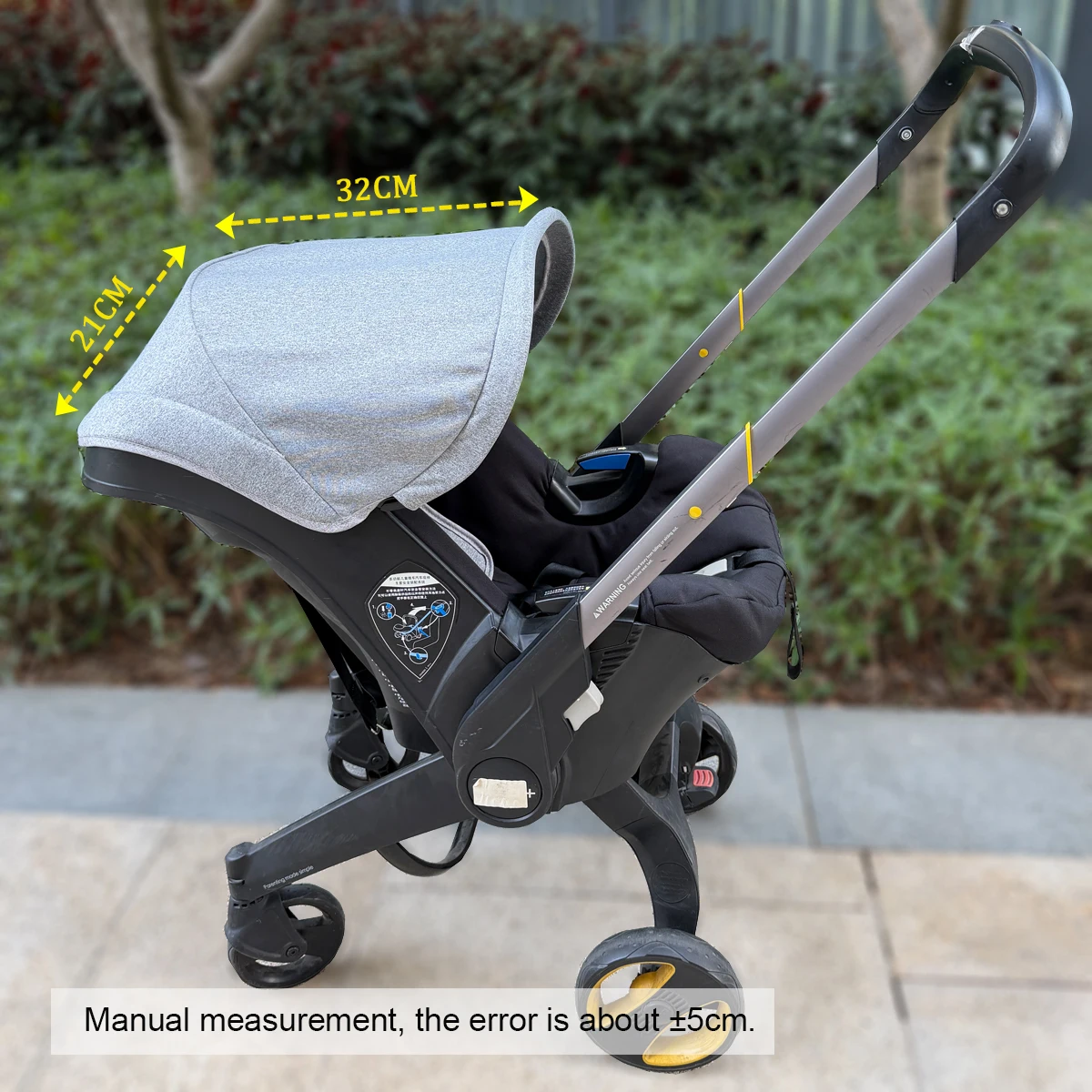 Capota de Repuesto para Cochecito Mom Tan Compatible con Sillas de Auto y Cochecitos Doona+ y Doona I - Tela Transpirable y Resistente