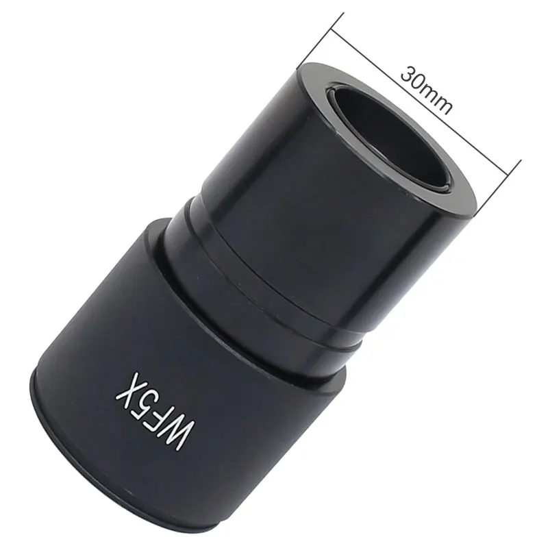 Microscopio de gran angular WF5X, 2 piezas, tamaño de montaje de lente óptica de 30mm, campo de visión de 20 mm con ojales para microscopio ESTÉREO