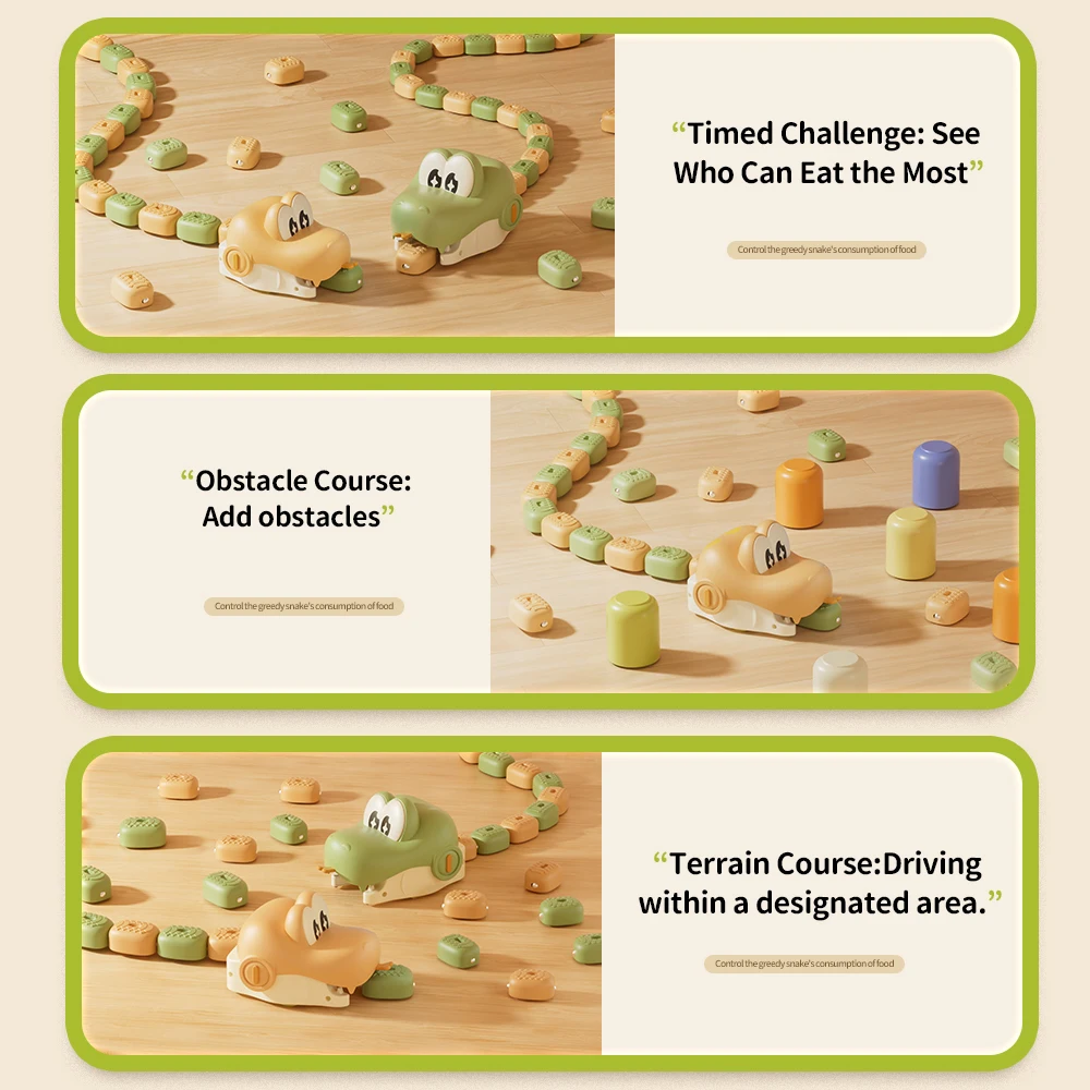 Juego de Control Remoto Serpiente Codiciosa, Coche RC, Competición Interactiva entre Padres e Hijos, Juguete Educativo de Animal Inteligente para Niños