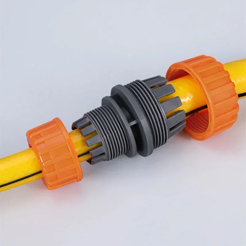 Manguera de riego de jardín, conector rápido de plástico, 1/2 ", 3/4", 1, adaptador de junta de acoplamiento macho doble, juego extensor para tubería