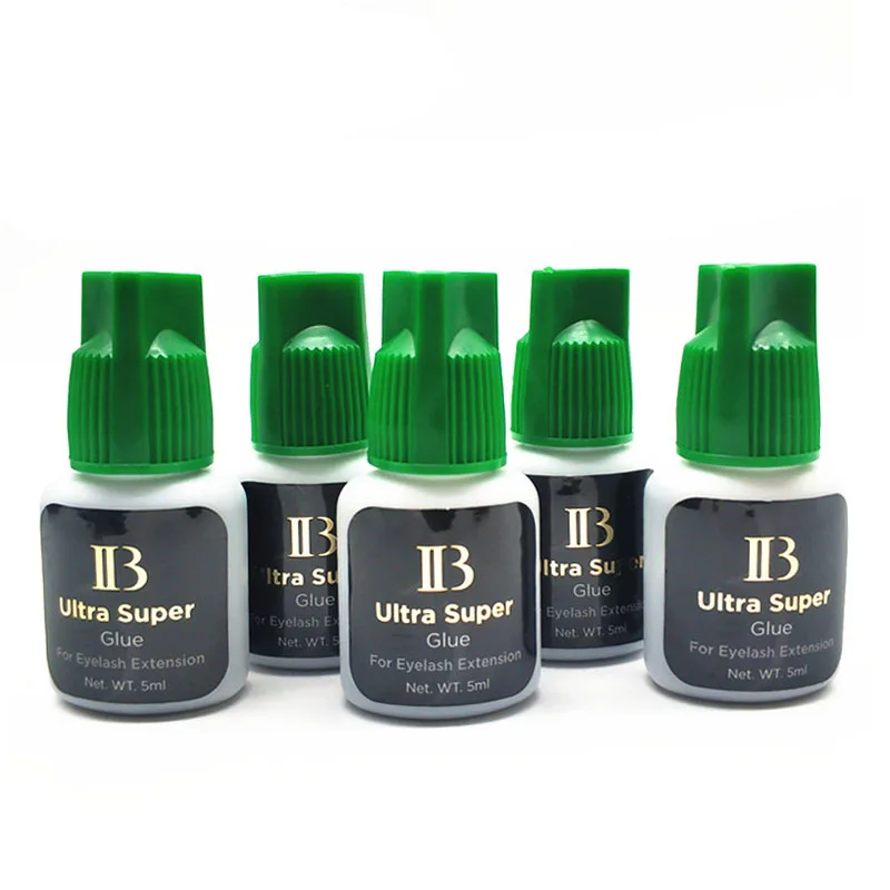 Pegamento IB Ultra Super Original de Corea para extensiones de pestañas, 5ml, profesional, IB, pegamento con tapa verde, herramientas de maquillaje adhesivas para pestañas postizas