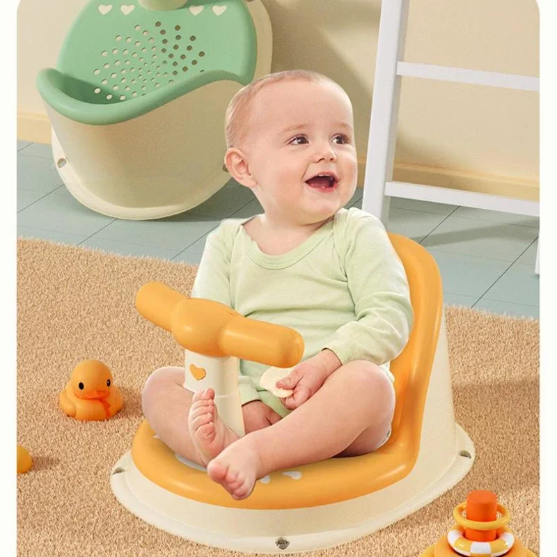 Asiento de Ducha Portátil para Bebés, Silla de Baño Antideslizante para Recién Nacidos, Soporte de Ducha para Niños, para Bebés de 0 a 36 Meses