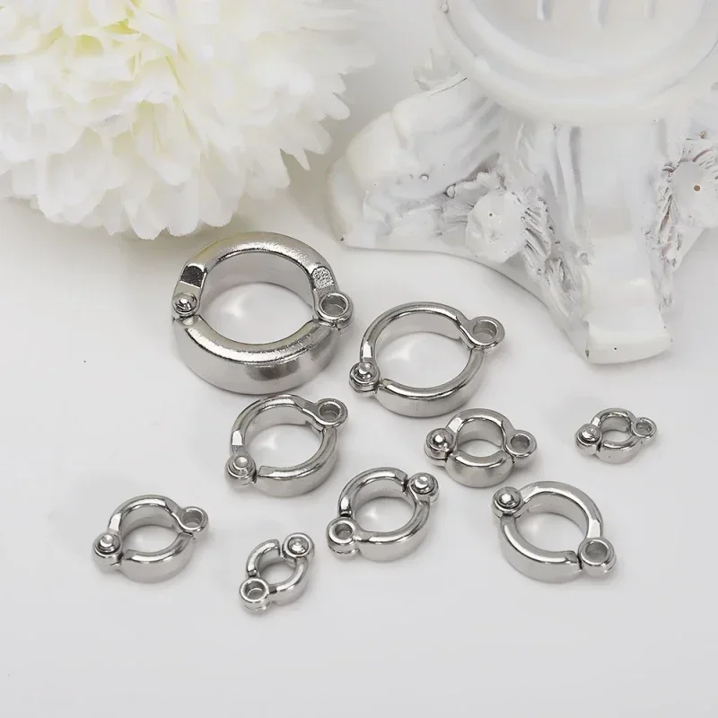 Anillos de pie para loros, anillos de Metal para patas de pájaros y mascotas, actividades de entrenamiento con moscas al aire libre, Clip de apertura antipérdida, accesorios de correa de 0,45 a 1,15 CM