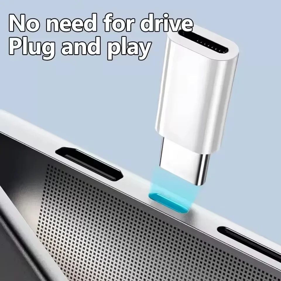Adaptador de carga rápida IOS a USB C, Adaptador Lightning a tipo C, convertidor de transferencia de datos USB C para IPhone 16 15 Samsung Google