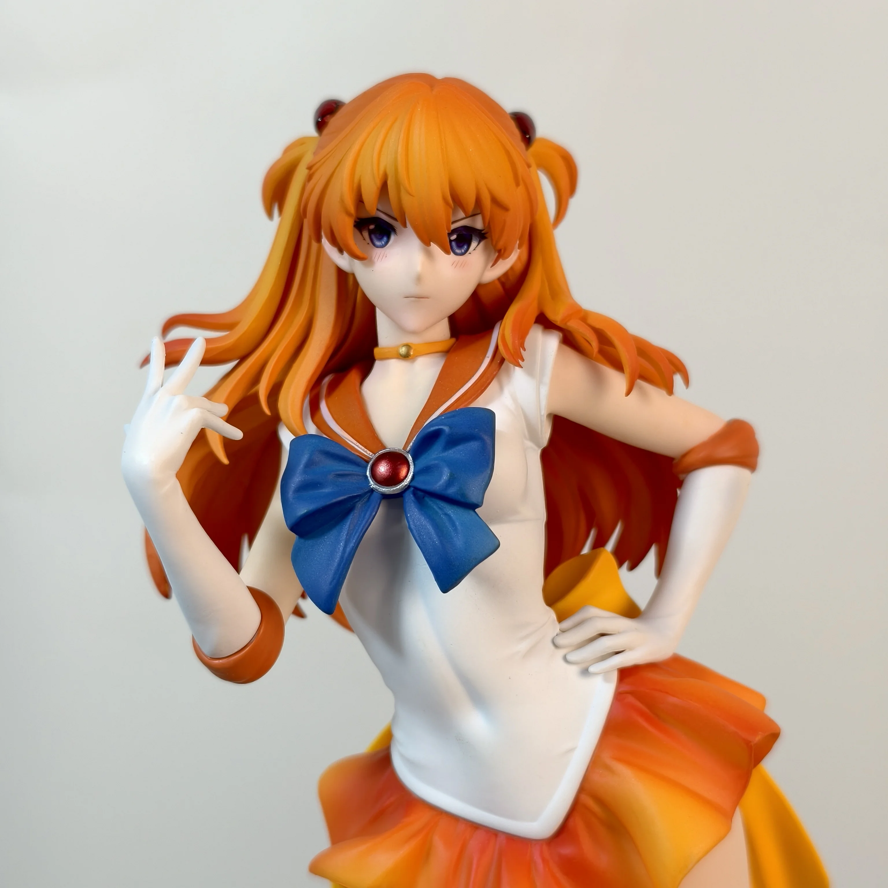 Figuras de Anime EVA Asuka de 29 cm y 11,4 pulgadas, estatua de PVC, adorno de escritorio, colección de figuras, modelo de decoración, juguetes para habitación, escritorio, regalos
