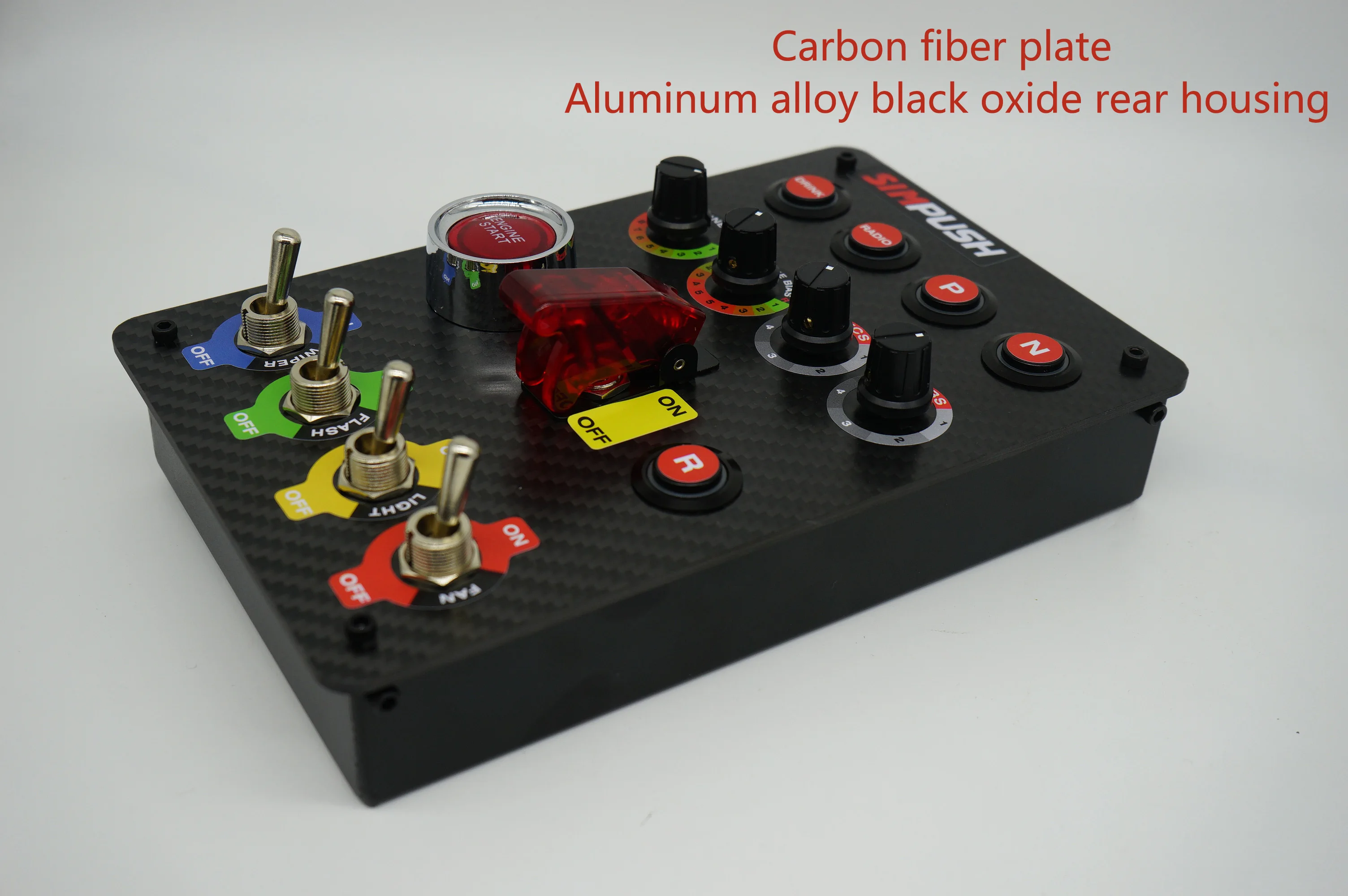 Caja de Botones SIMPUSH para Simulación de Carreras SIMAGIC FANATEC THRUSTMASTER SIMUCUBE