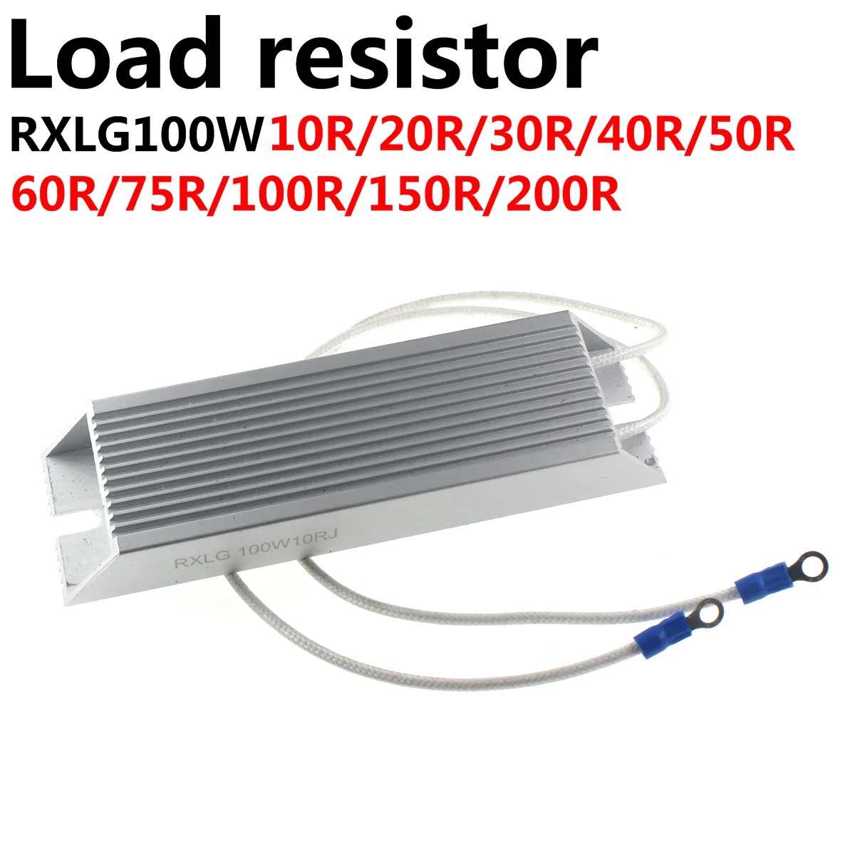 Resistencia de Frenado con Carcasa de Aluminio RXLG 1000W 500W 5R 10R 15R 20R 30R 40R 50R 60R 70R 75R 80R 100R 150R 200R 250R 300R 500R Ohm