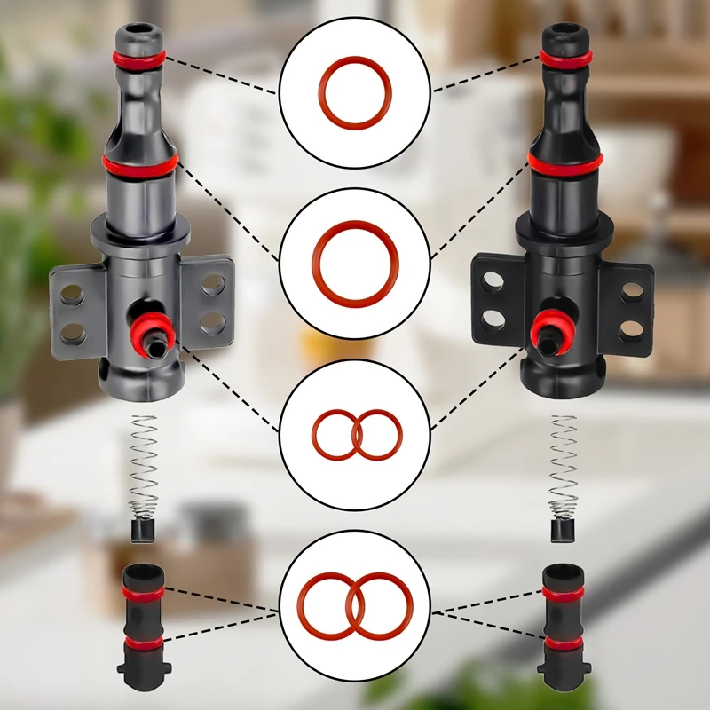 Kit de juntas tóricas de silicona para máquina de café Saeco Gaggia Spidem, grupo de elaboración de cerveza, conector de boquilla, accesorios de cocina, 15 Uds.