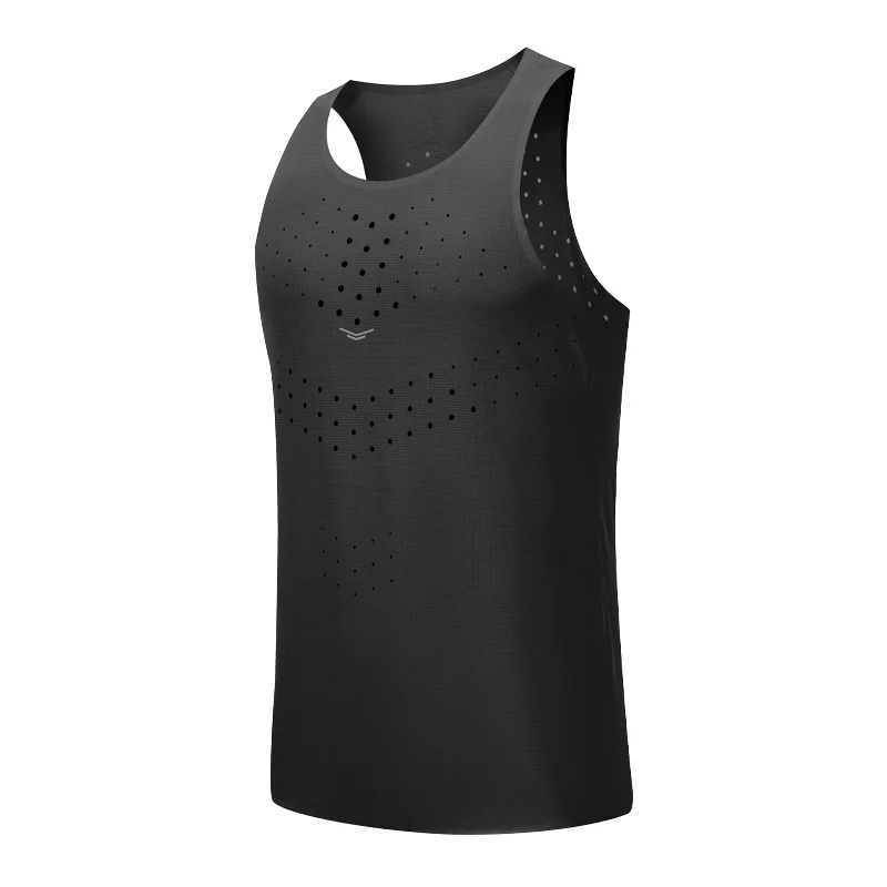 Camiseta de gimnasio para hombre, camisetas sin mangas de alta calidad, camisetas sin mangas de secado rápido, camisetas de entrenamiento para Fitness, chaleco deportivo transpirable de malla