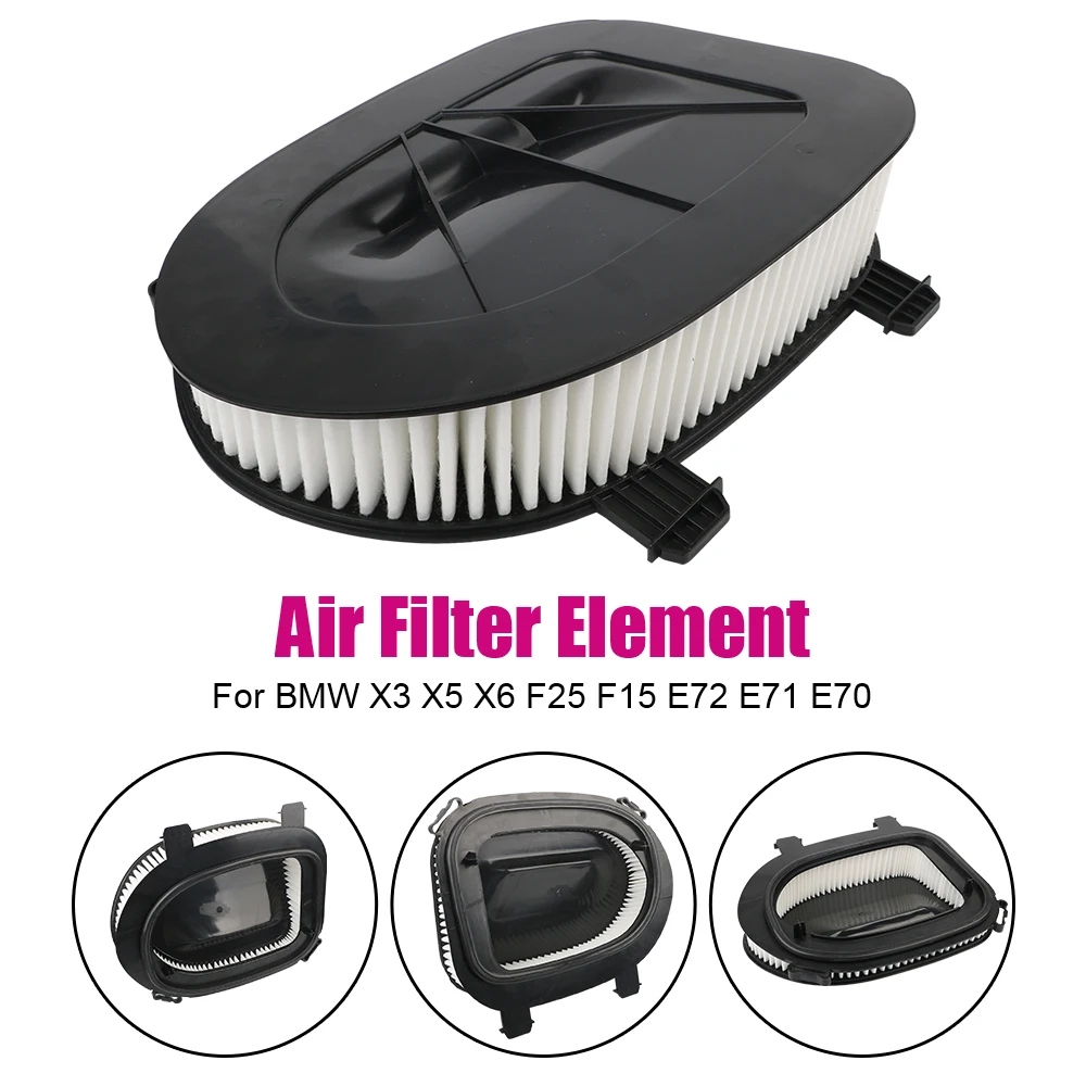 Elemento de filtro de aire para automóvil Accesorios para automóviles 2.0-3.0L OEM 13717811026   Para BMW X3 X5 X6 F25 F15 E72 E71 E70 filtro de aire