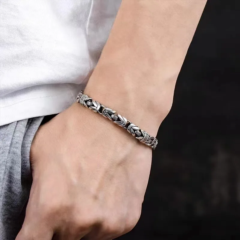 ZAKOL-pulsera hecha a mano de Color plateado Vintage para hombres y mujeres, pulsera tailandesa elegante de estilo Hip Hop, accesorios de joyería