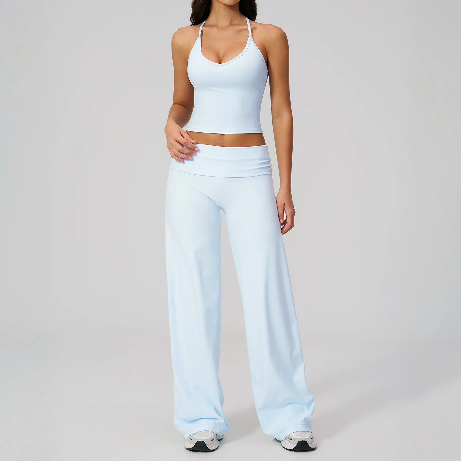 Conjunto Deportivo de 2 Piezas para Mujer, Traje de Yoga, Conjunto Deportivo para Gimnasio, Ropa para Correr, Ropa Deportiva de Manga Corta, Sujetador Deportivo, Ropa Atlética, Ropa de Yoga