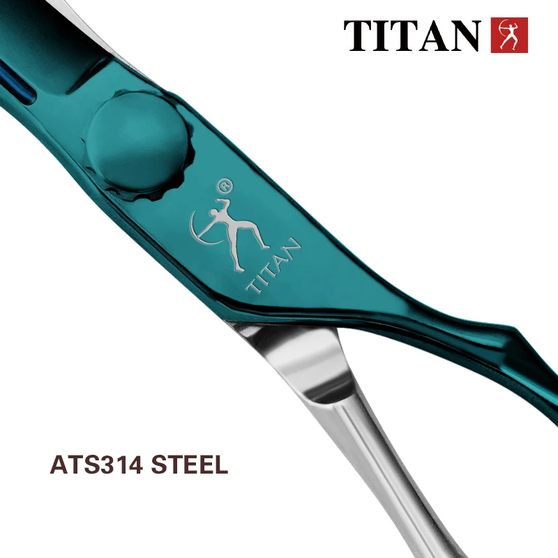 Tijeras Profesionales para Cabello TITAN, Tijeras de Corte para Barbería, Tijeras de Peluquería, Herramientas de Salón ATS314 de Acero Inoxidable