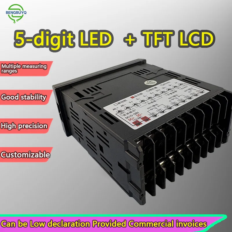 Celda de Carga Digital de 5 Dígitos con Indicador, 8-28V CC, 80-265V CA, 50kg-5t, 1.0-2.0mV/V, IP66, de Acero Aleado, Kit de Sistema de Pesaje