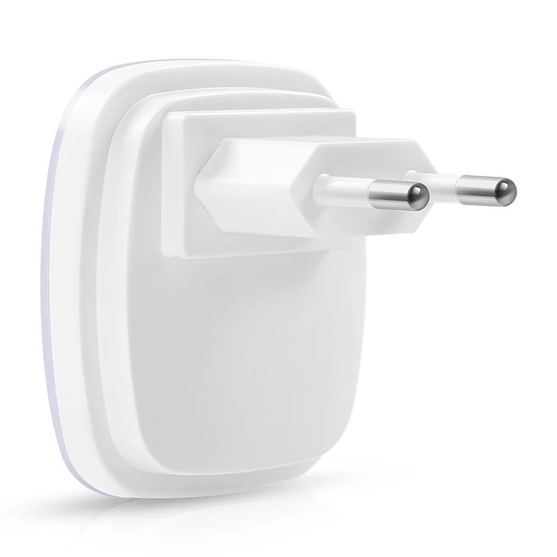 Luz LED nocturna inalámbrica con Sensor de movimiento, enchufe europeo, luz nocturna para niños, mesita de noche para el hogar, dormitorio y pasillo, 1/2 Uds.