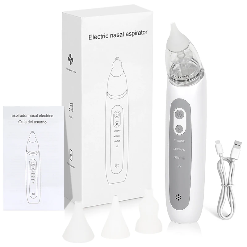 Aspirador Nasal eléctrico para bebé, nuevo patrón, versión de carga, aspirador Nasal para bebé recién nacido, succión, previene la congestión Nasal, 2025
