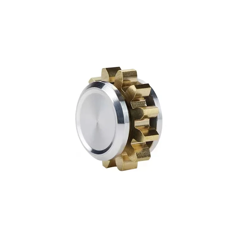 Fidget Spinner Mini engranaje de Metal giroscopio juguete antiestrés portátil adultos aliviador de estrés autismo TDAH niños cumpleaños regalo de Navidad