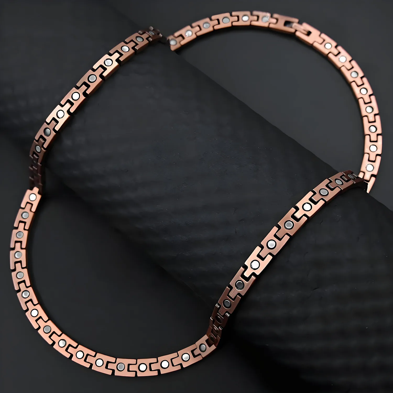 ARADOO Serpentine-Collar de cobre puro con diseño de lujo para hombres y mujeres, Collar Premium, regalos de joyería