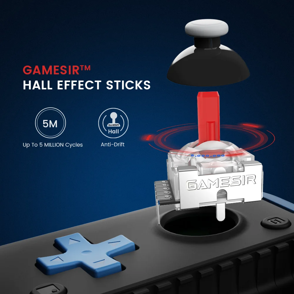 GameSir X2s Mando de Juego Móvil para Teléfonos Android, Controlador de Juegos para Cloud Gaming, Xbox Game Pass, STADIA, XCloud, Joystick con Efecto Hall