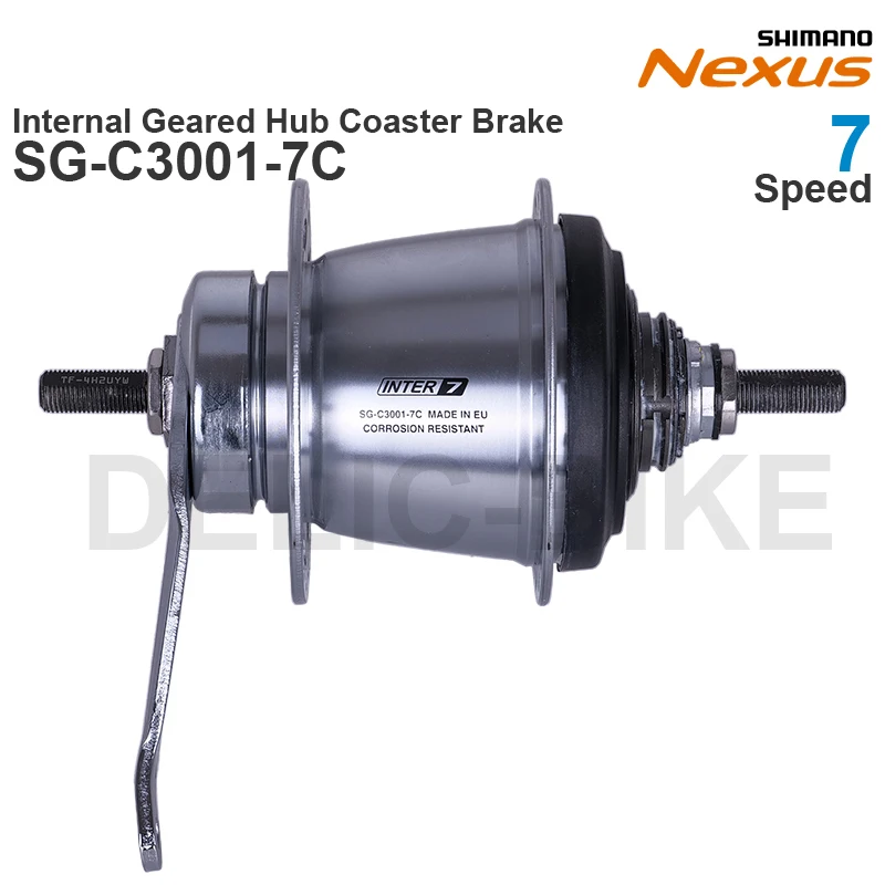 SHIMANO-SG-C3000-7C de cubo de engranaje interno NEXUS, SG-C3001-7C y palanca de cambio, SL-7S30, piezas originales de 7 velocidades