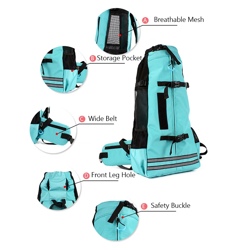 Mochila de viaje impermeable para perros, correas gruesas y ensanchadas, bolsas transportadoras para mascotas para estar acogedor, Eazy para perros medianos, Corgi Shiba Inu
