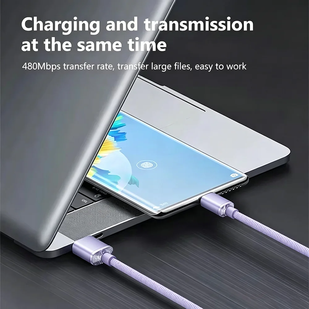 NNBILI, 5 uds., 120W, Cable USB tipo C a tipo C para iPhone 15, 16, 17, carga rápida para Huawei, Xiaomi, Samsung, accesorios de Cable tipo C