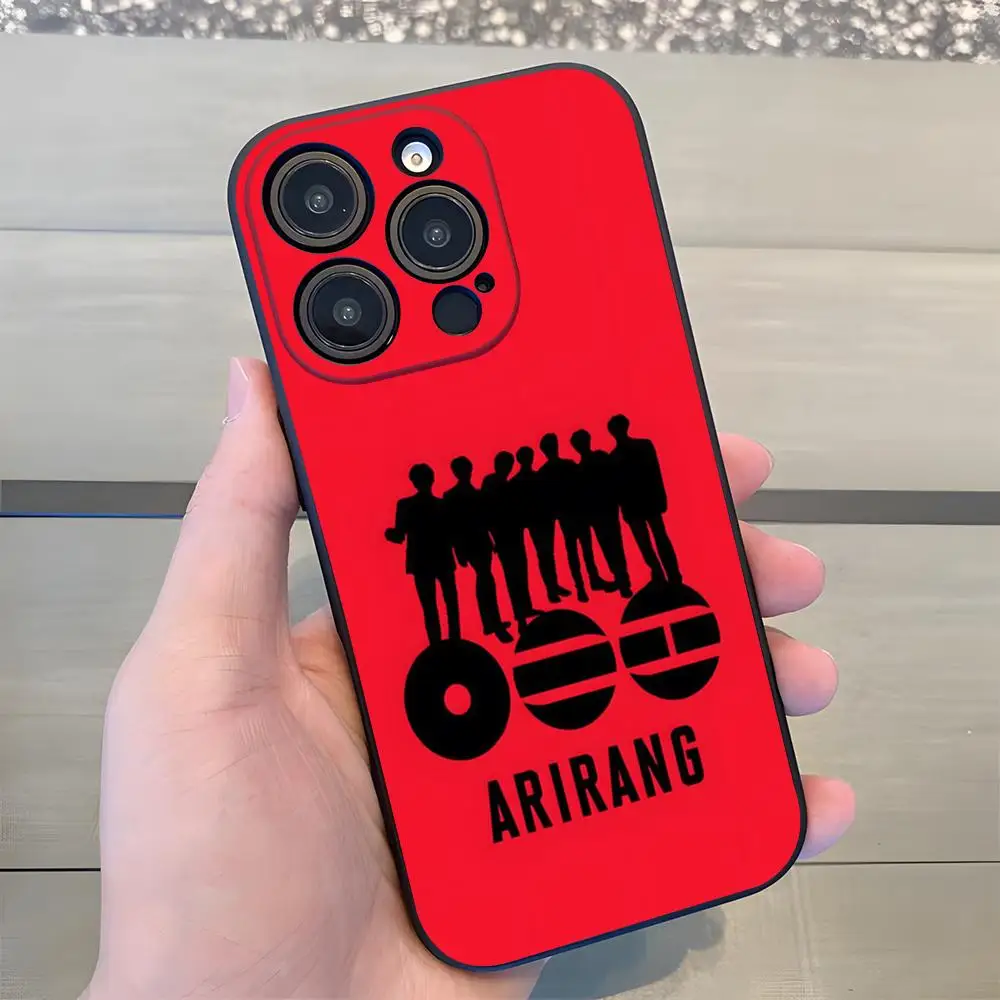 Funda de Teléfono B-B-TS-S para iPhone 17 Air 16 E Pro Max 15 14 13 Mini 12 Pro 11 Max Plus, Carcasa Suave Negra