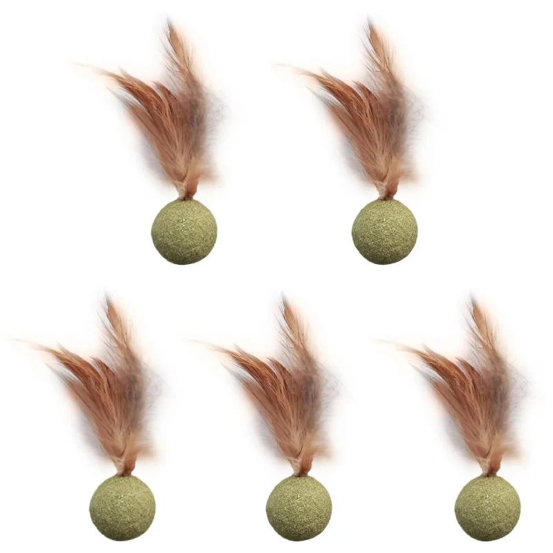 Juguetes de hierba gatera para mascotas, Bola de hierba gatera comestible, seguridad, gato saludable, menta, gatos, juego de persecución en casa, productos de juguete, dientes limpios, bola de menta para gatos