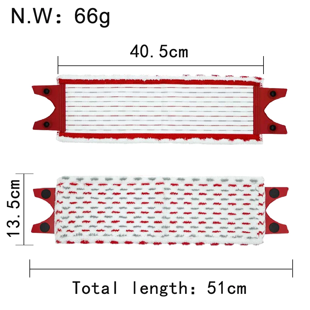 Paño de mopa giratorio plano reutilizable para Vileda UltraMax XL, máquina de secado rápido, almohadillas de microfibra lavables para fregona de suelo, accesorios de 51x14cm