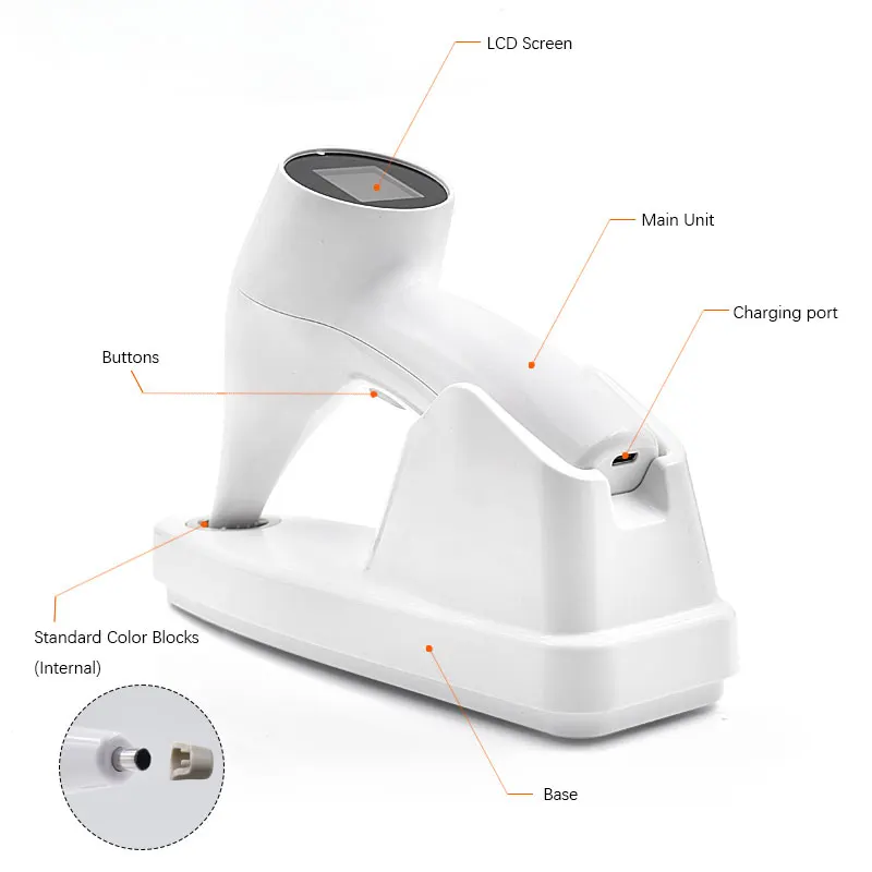 Comparador de Color Dental JUMTOP, Corrector de guía de sombra Digital de alta precisión de combinación rápida para blanqueamiento Dental