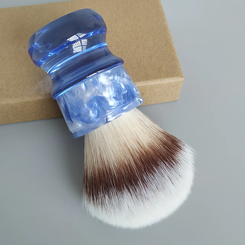 Brocha de Afeitar de Pelo Sintético Suave Dscosmetic Ice Blue A2S para Hombres, para Afeitar en Húmedo