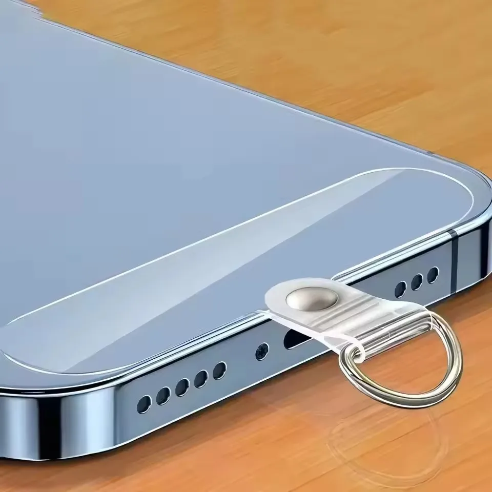 Correa de Muñeca Universal Transparente y Desmontable para Teléfono, con Clips, Parches y Sujetadores para Samsung, iPhone y Huawei