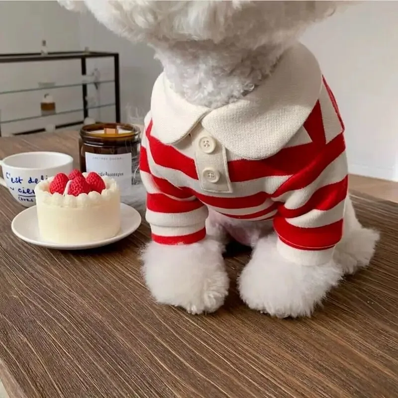 Polo de verano para perros, ropa para cachorros, Bichon Frise, Chihuahua, sudadera a rayas para perros, chaleco refrescante para perros pequeños y medianos