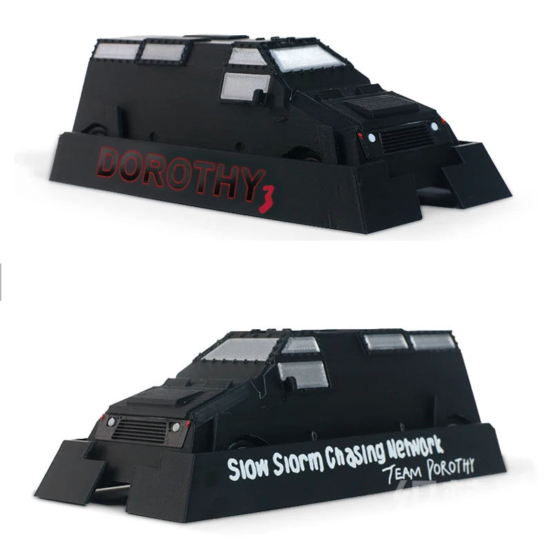 Modelo Coleccionable de Escritorio del Vehículo Blindado Team Dorothy Storm Chaser, Interceptor de Tornados, Regalo para Amantes de la Meteorología